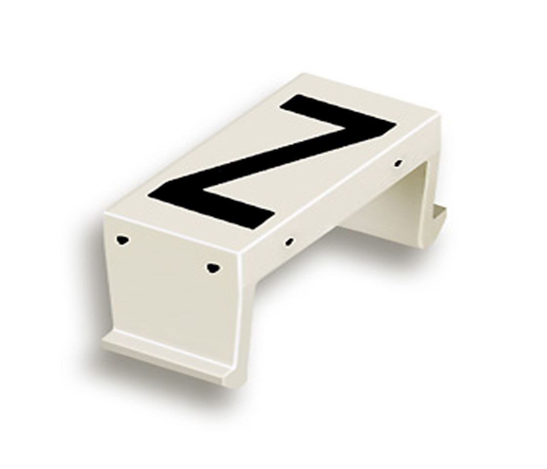 FP letter field Z 10mm white