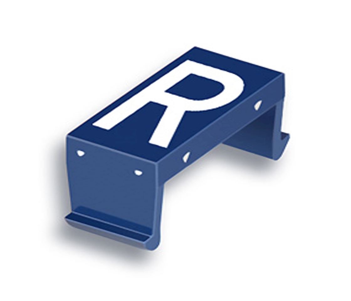 FP letter field R 10mm blue