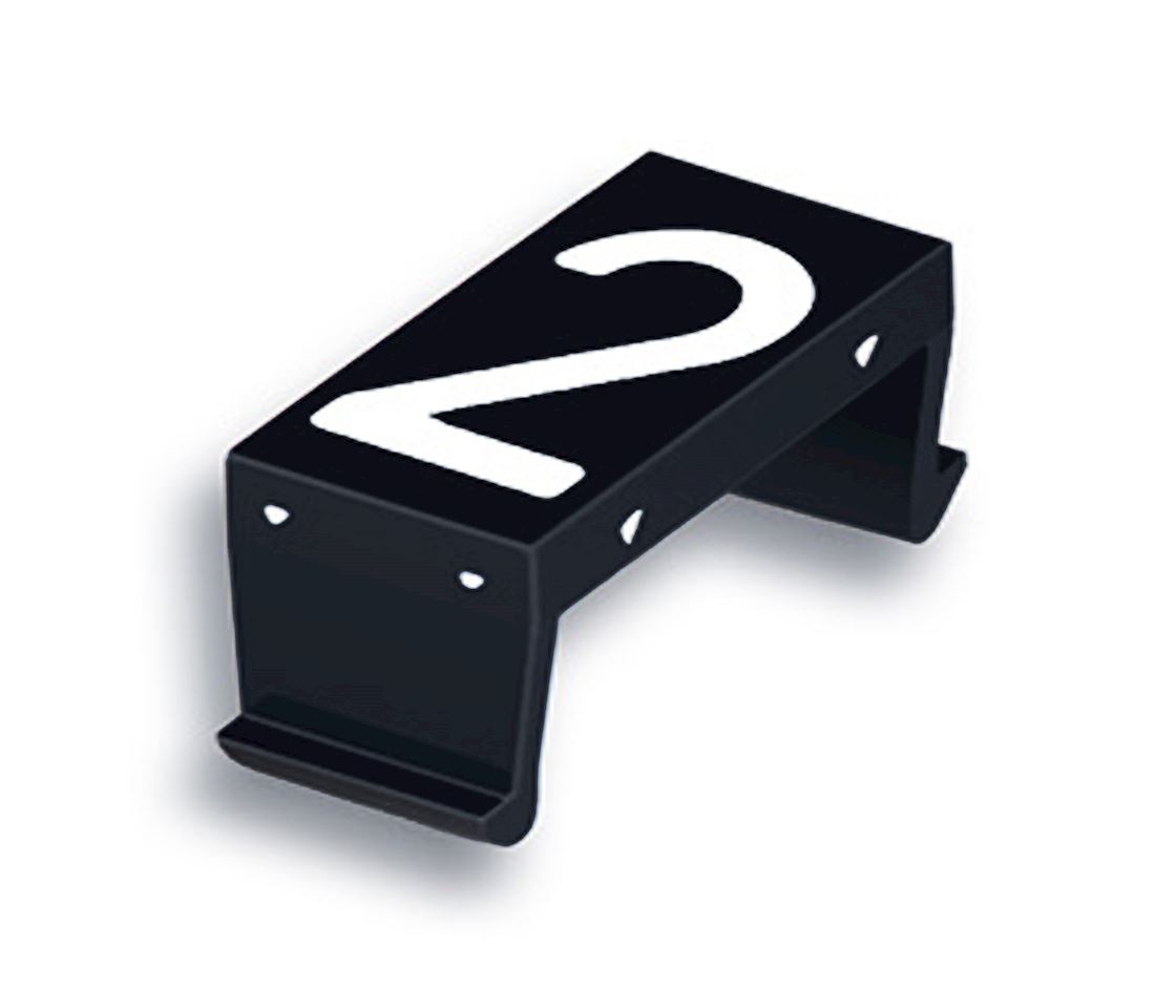 FP number fld 2 25mm black