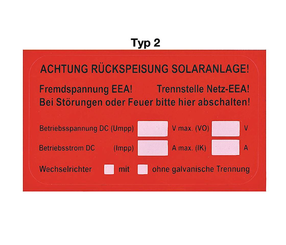 EET PVC 50x90mm signalrot