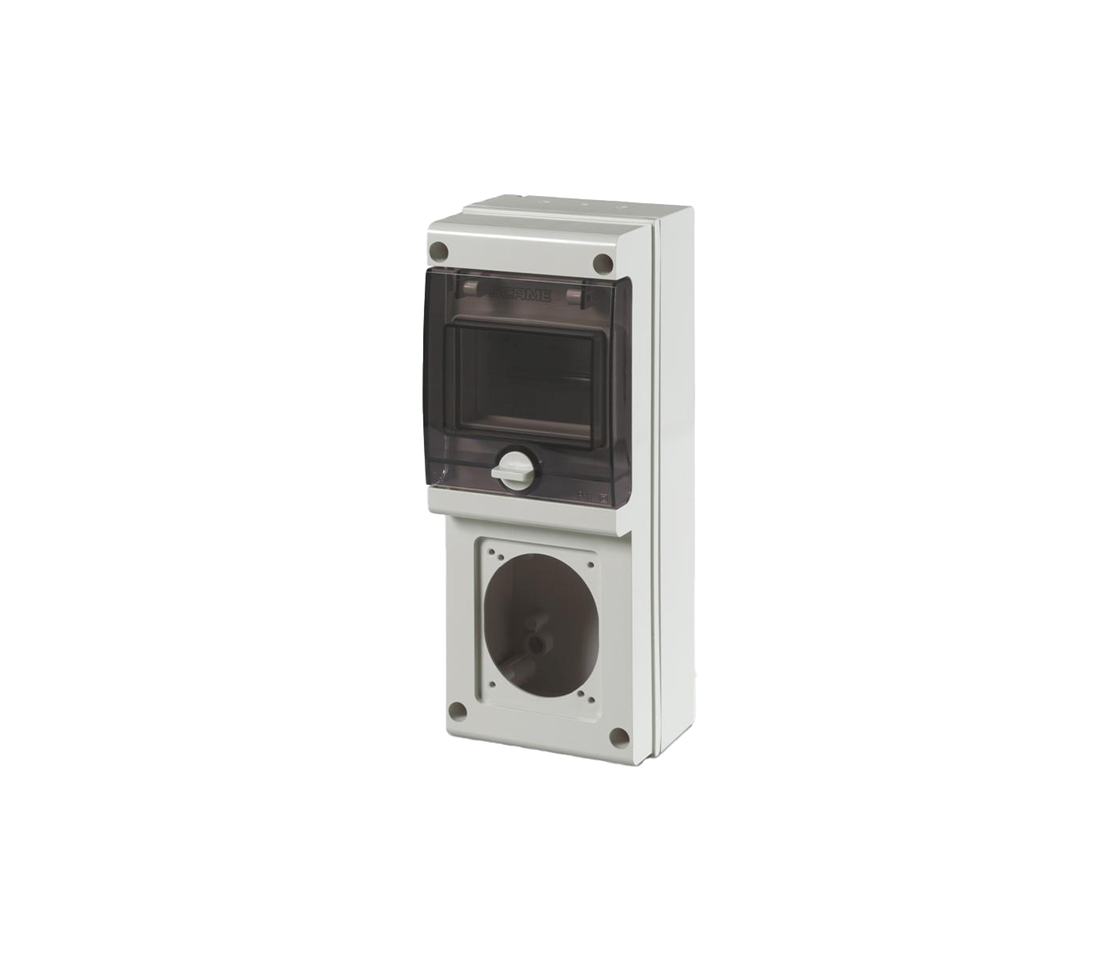 SCAME Aufputzgehäuse, 4 Module – IP66