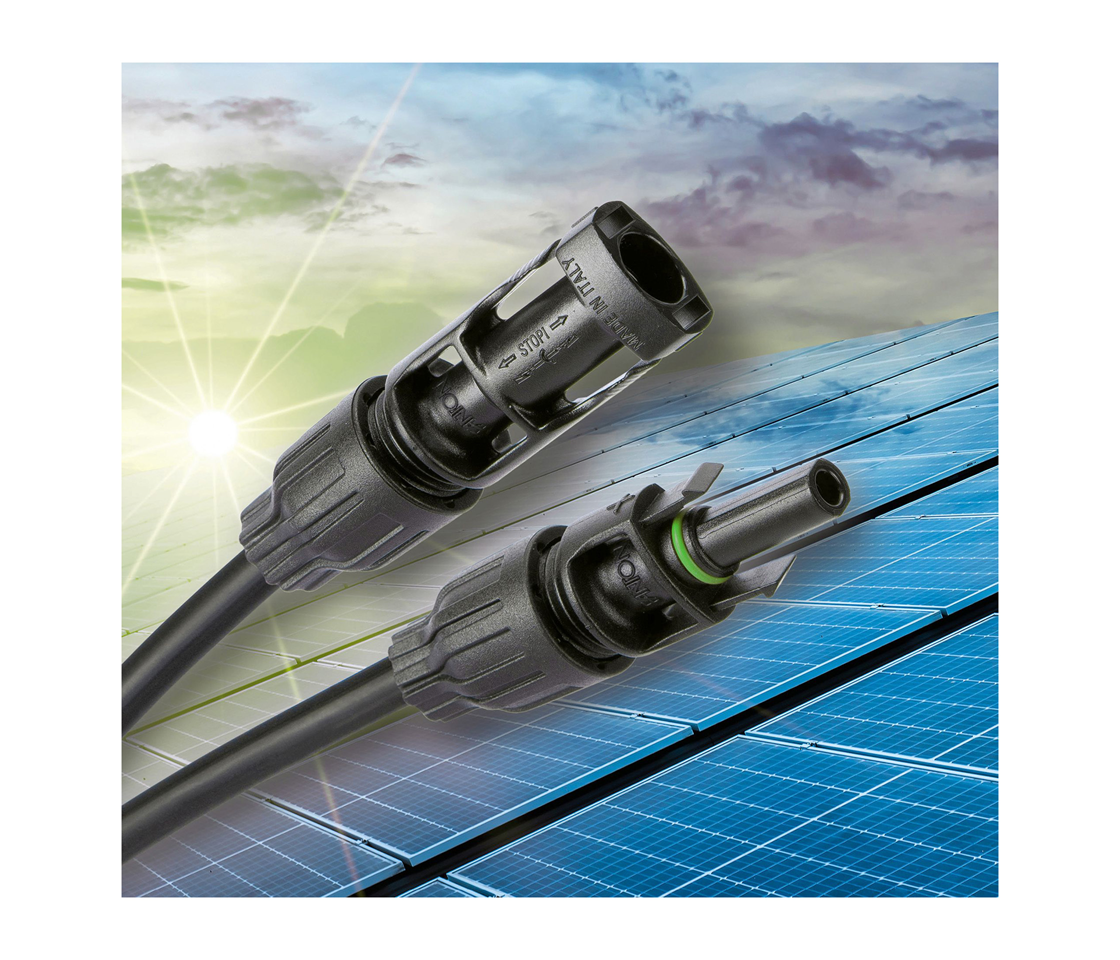 Solar plug MC4, crimpless