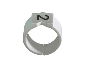 Snap-on grommets white Ø 1.90 - 2.65 mm