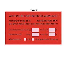 Signal Red EET PVC Labels 50x90mm – High Quality and Durable