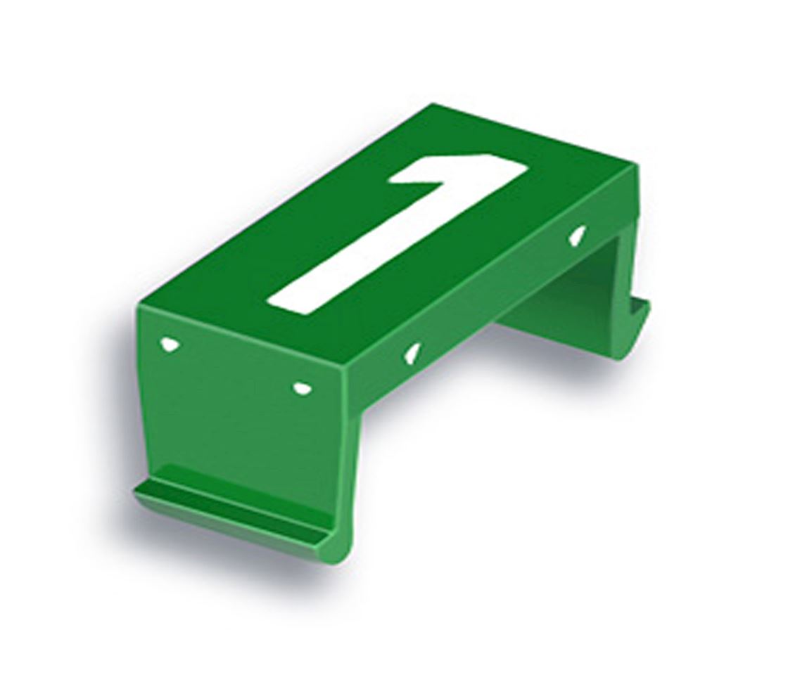 FP number fld 1 25mm green